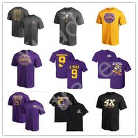Wholesale LSU Tigers Burreaux College Football Shirt NCAA National Champions Personalized Legend Performance T Shirt Fans Fashion Sports Wear
