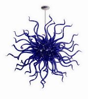 Wholesale New Arrival Blue Italian Ceiling Lights Handmade Excellent Quality Bedroom Decorative Murano Glass Chandelier Lamp