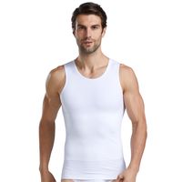 Wholesale 70D Classic Mens Slim Lift Corset Body Shaper Shirt Slimming Tummy Fatty Body Girdle Underwear Vest Show Muscle