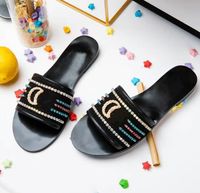 Wholesale 2019 high quality womanS Sandals Designer Shoes Fantasy Crystal Slippers Precious Diamond Slippers Sheepskin Fashion Women s Shoes