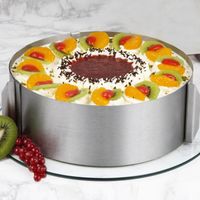 Wholesale Retractable Stainless Steel Pc Circle Mousse Ring Baking Tool Set Cake Mould Size Adjustable Bakeware cm