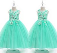 mint green flower girl dresses uk