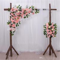 Wholesale 100 CM Flowers Wall Wedding Road Guide Arch Stage Scene Layout Window Photo Studio Photography Flower Road Lead Home Decoration