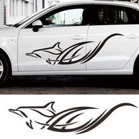 Wholesale New Dolphin Totem Car Decals Creative Decorative Body Sticker