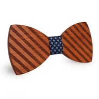 Wholesale Simple Men s Suit Wooden Bow Tie For Groom Wedding Party Men Formal Wear Business Cravat Bow tie