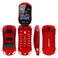 Wholesale Original F15 Unlocked Flip Phone Dual Sim Mini Sports MP3 Radio Car Model Blue Lantern Bluetooth Mobile Phone sim Celular For Child Gift