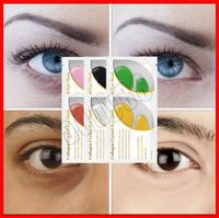 Wholesale 2019 Skin Care Eyes Cares LANBENA K Gold Eye Mask Collagen Eye Patches Anti Dark Circle Puffiness Eye Bag Moisturizing Skin Care