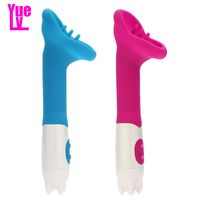 Wholesale YUELV Speed Waterproof G spot Oral Clit Vibrator Silicone Vagina Massager Tongue Sexy Vibrating Massage Wand Adult Sex Toys For Women