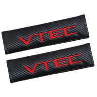 Wholesale Car Styling pads safety belt case for Honda VTEC Carbon Fiber Seat Belt Cover Shoulder Pads Car Styling