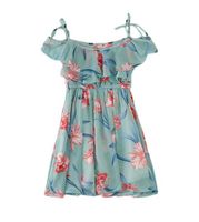 2019 Nouvelles Filles Jupe De Fleur De Mode Coréenne Robe Bustier En Mousseline De Soie Jolie Plage Jupe Convient Pour 3 12 Ans