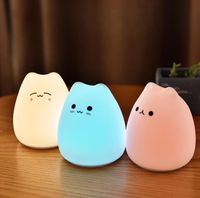 Wholesale LED Night lamp decorate desk light battery dream cute cat colourful holiday creative sleepping bulb for baby bedroom luminar
