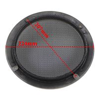 2pcs 8/"inch White Speaker grille Protective cover Decorative circle Dust Net