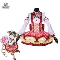 Love Live Flowers Bouquet Awaken Eli Ayase Cosplay Costume Blue Summer Dress
