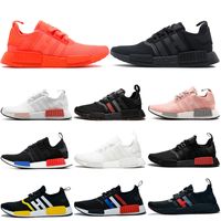 Wholesale 2019 New NMD R1 Women Mens Running Shoes Triple Black White OG Oliver Japan Solar Red Pink Breathable nmds Sports Sneakers Size