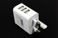 Wholesale UK Plug True A Ports USB Power AC Wall Charger Travel Adapter for PAD AIR MINI Samsung s4 s5 NOTE