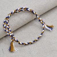 Wholesale Minimal Adjustable Mixed color Korean Cotton Rope Bracelet Simple Bracelet Making Lucky Men Women Jewelry Lover s Gift