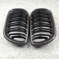 Wholesale Pair Left and Right E46 Glossy M Color Dual Line Kidney grill grille for Bmw Series doors front grilles