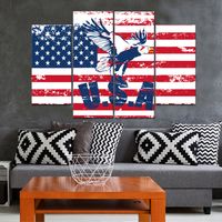 Wholesale Eagle of the United States Frameless Paintings No Frame Printd on Canvas Arts Modern Home