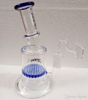 Wholesale Cheap New glass bong bongs water pipes oil rigs rig ash dab SandblastedStarbuck Cup with honeycomb perc Water Bong oil burner