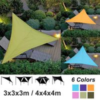Wholesale Outdoor Waterproof Triangular UV Sun Shade Sail Combination Net Triangle Sun Sail Tent Camping Garden Sunscreen Net Shelter M