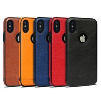 tpu soft vintage case 2022 - Vintage Soft Shockproof Tpu Leather Back Cases for iphone 6 7 8 X XS 11 12 Pro Max