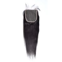 Wholesale Transparent x5 HD Lace Closure Straight Bodywave With Baby Hair Swiss Lace Color Tint With