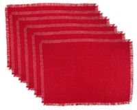Wholesale Red Christmas Table Placemat Table Cloth Kitchen Bar Square Linen Placemat Dining Table Mat Bowl Pad Christmas Tables Decoration DBC VT0763