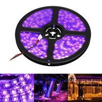 Wholesale Waterproof M LED M SMD UV Led Strip Light Lamp Ultraviolet Purple Light DC V Flexiable tape lamp