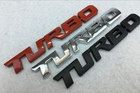 Wholesale Metal Turbo Letter Stickers Emblem Badge For Chevy GMC SIERRA Tailgate Trunk Hood Bumper Tail Decal