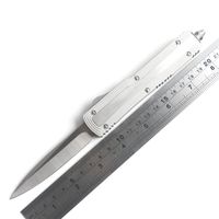 Wholesale high hardness D2 blade aluminum alloy handle pocket knife outdoor EDC adventure tactical knife CNC Kitchen dinner cutter