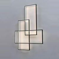 Wholesale LED Wall Lamp Wall Sconces Designer Lighting Rectangle Aluminium Living Bed Room Stairs Wall Light