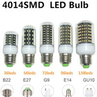 Wholesale SMD LED Bulbs E27 E14 B22 G9 GU10 Corn Bulbs W W W W W Ampoule Led Spotlight Lighting
