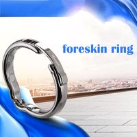 Wholesale Good for Male Metal Foreskin Correction Penis Ring Adjustable Size Glans Magnet Physiotherapy Cock Ring for Man Sex Toys Products