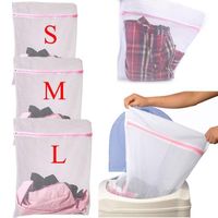 Wholesale Laundry Bags Clothes Washing Machine Foldable Bra Mesh Net Wash Bag Pouch Basket Clothes Protection Net OOA7089