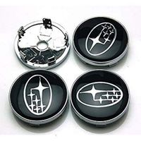 Subaru Black 60 MM Legacy Fit: Forester Impreza 4Pcs Wheel Center Hub Cap