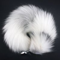 Wholesale Fanala Drop Shipping Real Fox Tail Anal Plug Anus Toy Butt Plug Animal Role Play Cosplay Fox Tail For Sex Game Erotic Toy Y190716