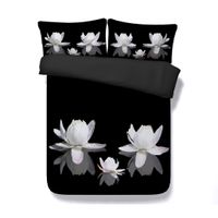 Vente En Gros Couette Fleur Blanche Et Noire 2019 En Vrac
