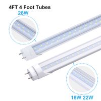 Wholesale 4 Foot LED Light Tube Bulbs T8 FT G13 Bi Pin Light Bulbs W W W Fluorescent Replacement Lamp Dual End Powered Lights