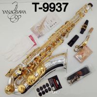 Wholesale New YANAGISAWA Tenor Saxophone T Nickel Plated Gold Key Sax Professional Mouthpiece Patches Pads Reeds Bend Neck