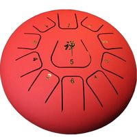 Wholesale 12 Inch Notes Percussion Drums Steel Tongue Drum Hand Pan Drum with Drum Mallets Carry Bags Note Sticks for Children Instrument