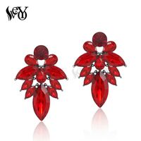 Wholesale Fashion Full of Crystal Earrings for Women Stud Earrings Fashion Jewelry Zinc Alloy Lead free nickel free