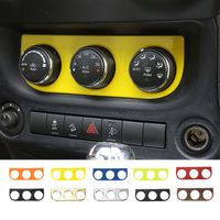 Wholesale Car Air Conditioner Switch Central Control Decorative Cover For Jeep Wrangler JK Car Interior Accessories