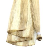 Wholesale Hand tied weft human hair double drawn remy hair extensions pieces grams piano color handtied hair wefts can last more one year