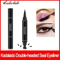Wholesale Eye makeup Kadalado Eyeliners Wing Stamp Thin Thick Liquid Waterproof Liner double seal Eyeliner