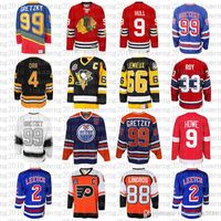 Wholesale 2020 men Wayne Gretzky Bobby Hull Hockey Jersey Gordie Howe Bobby Orr Patrick Roy Eric Lindros Leetch Messier
