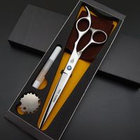 Wholesale SMITH CHU Professional Hair dressing scissors inch straight cutting Curved scissors Barber shears scissors kits S036 LY191231