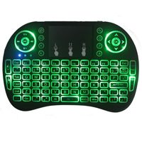 Wholesale Mini i8 Keyboard Backlit G Wireless Fly Air Mouse With Backlight Touchpad Colours Remote Controlers For MXQ pro X96 TV Box free ups dhl