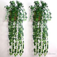 Wholesale Hot Selling Artificial Ivy Leaf Garland Plants Vine Fake Foliage Flowers Home Decor holiday decorations now