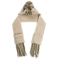 US Adult Kid Unicorn Hooded Scarf Animal Hoodie Cowl Crochet Knitted Beanie Hat