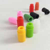 Wholesale Silicone Mouthpiece Cover Rubber Drip Tip Colorful Rainbow Silicon Disposable Tester Cover Tips Tester Cap For thread Vape Tank